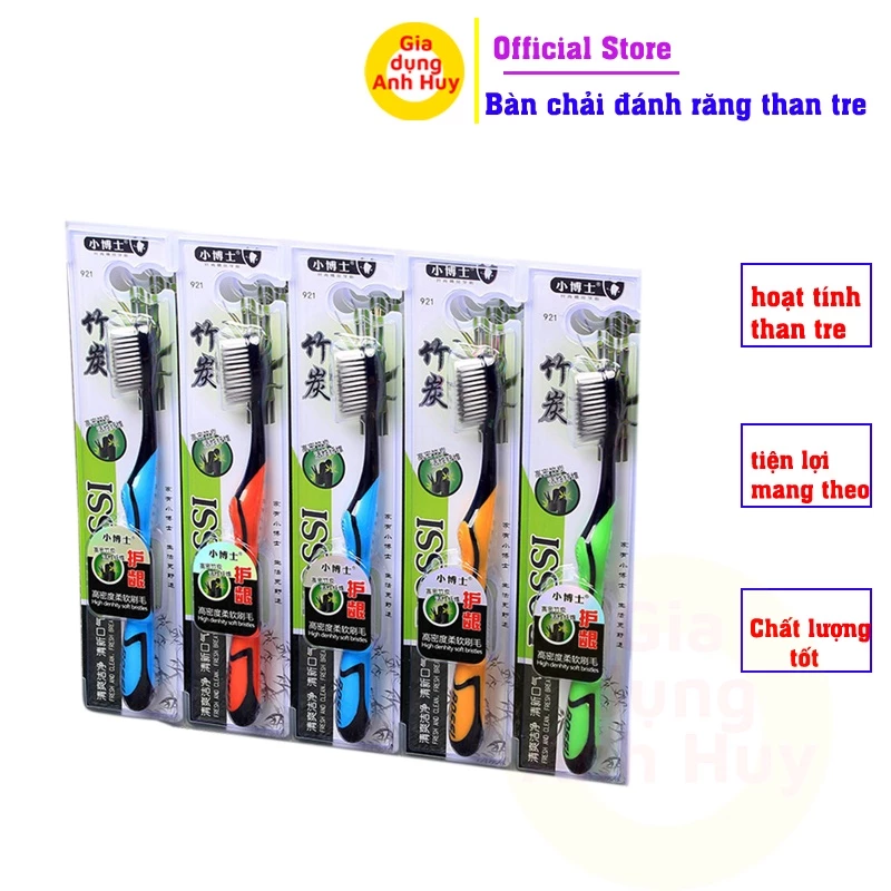 Bàn chải đánh răng than tre hoạt tính hàn quốc chất lượng tốt loại 1 - GDAH