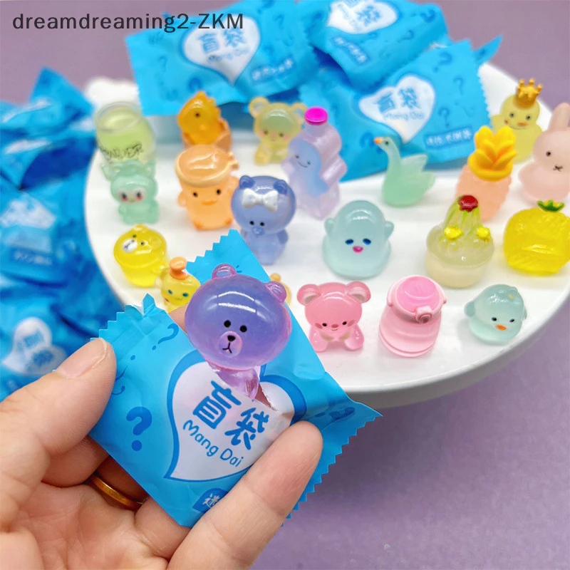 [dreamdreaming] 10 Đồ chơi mô hình động vật mô phỏng dễ thương Hành động Búp bê bất ngờ Nhân vật Túi mù kẹo giả cho quà tặng trẻ em [zkm]