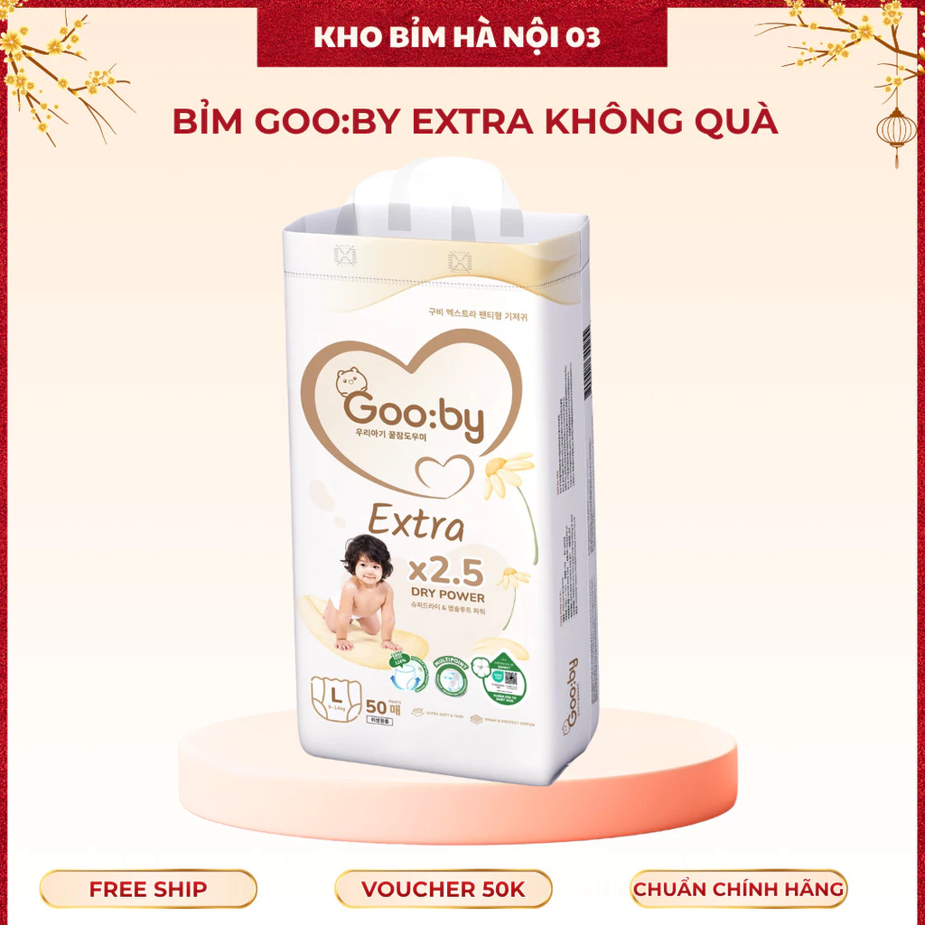 [KO QUÀ] Tã/Bỉm DÁN QUẦN Gooby (ngày và đêm) đủ size từ NB/S/M/L/XL/XXL/XXXL-HANOI03