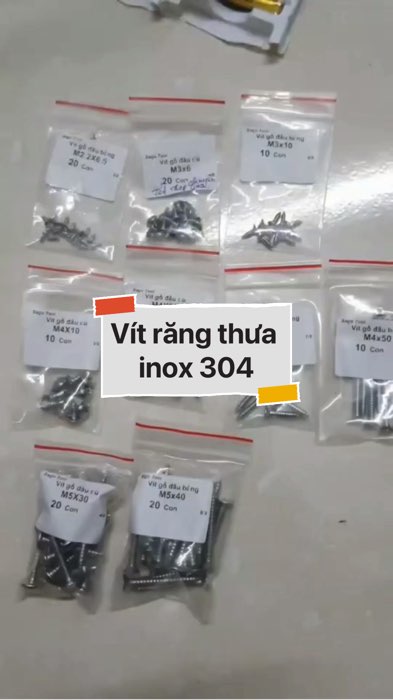 ￼Vít răng thưa inox 304 #VideohangDoiSong#ShopeeVideo#ShopeeCreator #LuotVuiMuaLien#KOLUyTin#Videomuasam #SandealcungKOL #diumi787
