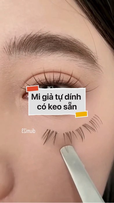 Mi giả tự dính có keo sẵn #VideohangLamDep#shopeestyle#ShopeeVideo#ShopeeCreator #LuotVuiMuaLien#KOLUyTin#Videomuasam #SandealcungKOL #diumi269