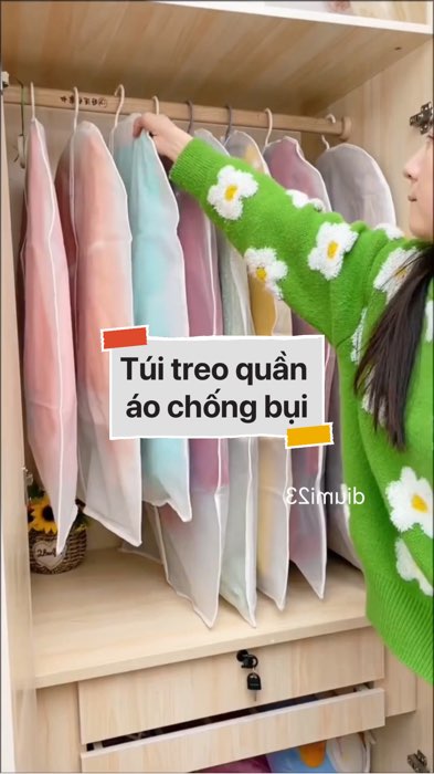 Túi treo quần áo chống bụi #VideohangDoiSong#ShopeeVideo#ShopeeCreator #LuotVuiMuaLien#KOLUyTin#Videomuasam #SandealcungKOL #diumi313