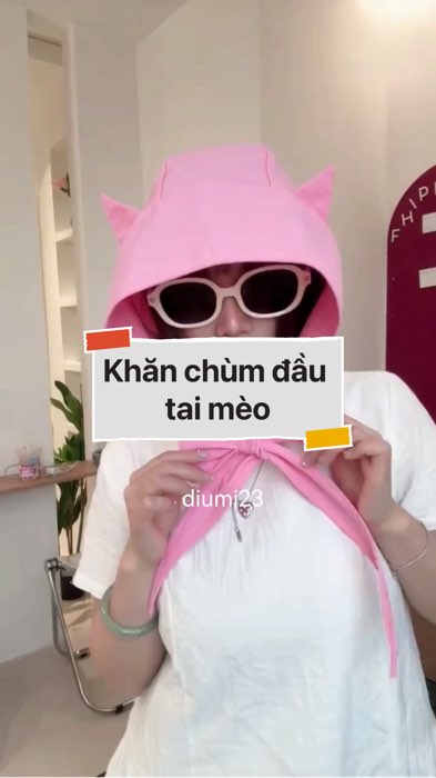 Mũ chùm đầu chống nắng tai mèo #VideohangThoiTrang#shopeestyle#ShopeeVideo#ShopeeCreator#LuotVuiMuaLien#KOLUyTin #diumi158