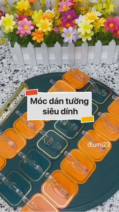 ￼Móc dán tường siêu dính #VideoHangGiaDung#shopeestyle#ShopeeVideo#ShopeeCreator #LuotVuiMuaLien #diumi224