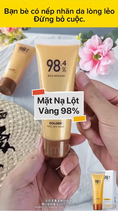 ￼Mặt Nạ Lột Vàng 98% Golden Peel #VideohangLamDep#shopeestyle#ShopeeVideo#ShopeeCreator #LuotVuiMuaLien#KOLUyTin#Videomuasam #SandealcungKOL #diumi297