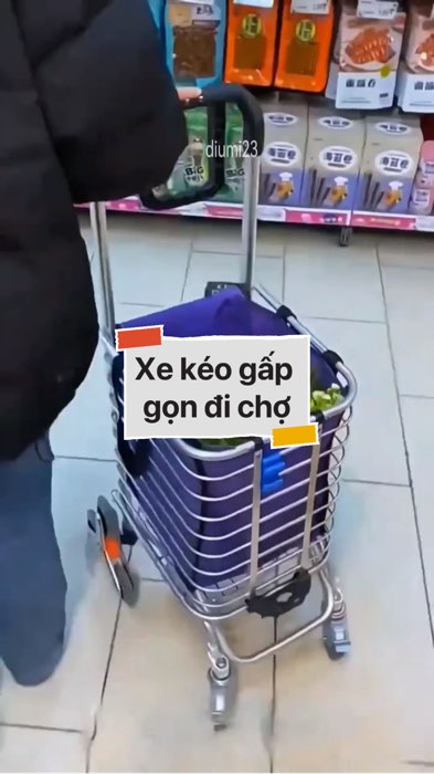 Xe kéo gấp gọn đi chợ #VideohangDoiSong#ShopeeVideo#ShopeeCreator #LuotVuiMuaLien#KOLUyTin#Videomuasam #SandealcungKOL #diumi401