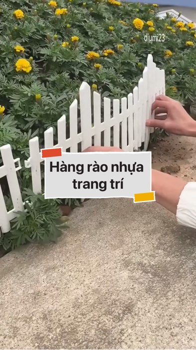 Hàng rào nhựa trang trí sân vườn #VideohangDoiSong#ShopeeVideo#ShopeeCreator #LuotVuiMuaLien#KOLUyTin#Videomuasam #SandealcungKOL #diumi465