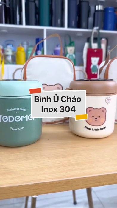 ￼Bình Ủ Cháo Inox 304 #VideohangDoiSong#ShopeeVideo#ShopeeCreator #LuotVuiMuaLien#KOLUyTin#Videomuasam #SandealcungKOL #diumi545