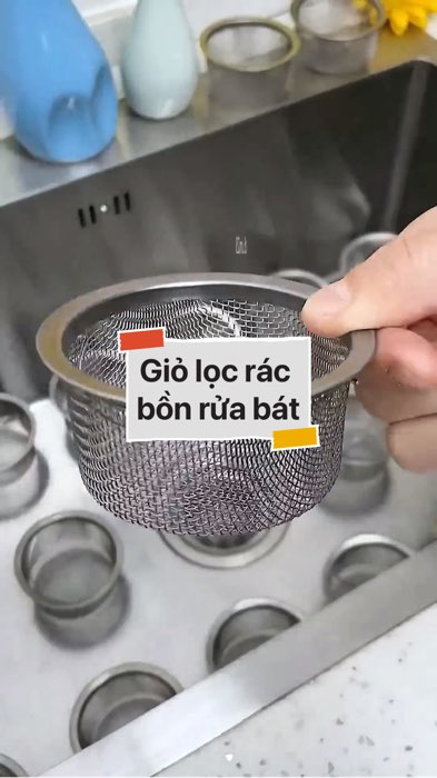Giỏ lọc rác bồn rửa #VideoHangGiaDung#shopeestyle#ShopeeVideo#ShopeeCreator #LuotVuiMuaLien #diumi585