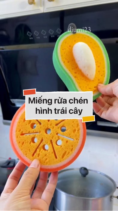 Miếng rửa chén hình trái cây #VideohangTieuDung #shopeestyle#ShopeeVideo#ShopeeCreator #LuotVuiMuaLien#KOLUyTin#Videomuasam #SandealcungKOL #diumi163