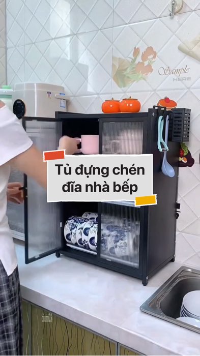 ￼ Tủ đựng chén đĩa nhà bếp #VideoHangGiaDung#shopeestyle#ShopeeVideo#ShopeeCreator #LuotVuiMuaLien #diumi221