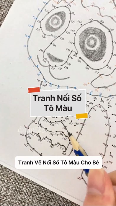 Tranh Nối Số Tô Màu #videohangvanphongpham#shopeestyle#ShopeeVideo#ShopeeCreator #LuotVuiMuaLien #diumi278