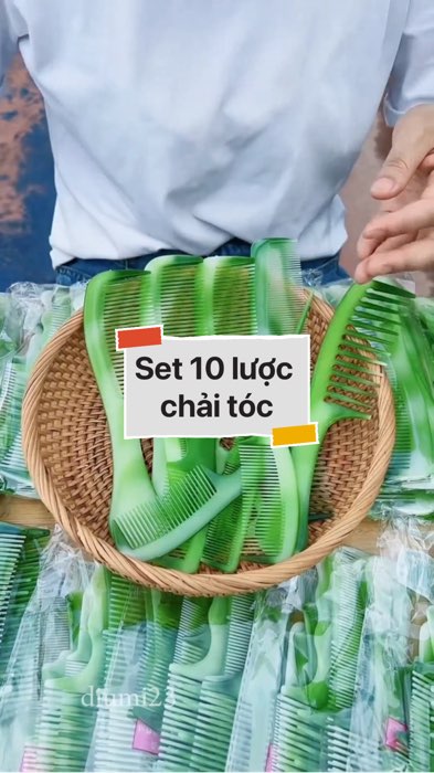 Set 10 lược chải tóc nhiều kích cỡ #VideohangDoiSong#ShopeeVideo#ShopeeCreator #LuotVuiMuaLien#KOLUyTin#Videomuasam #SandealcungKOL #diumi720
