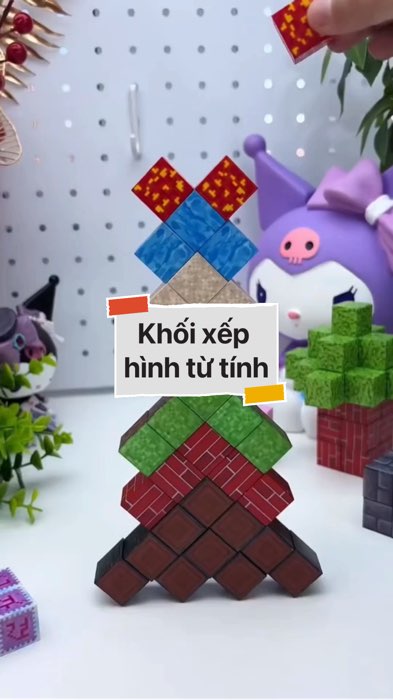 Khối xếp hình từ tính #VideohangDoiSong#ShopeeVideo#ShopeeCreator #LuotVuiMuaLien#KOLUyTin#Videomuasam #SandealcungKOL #diumi45