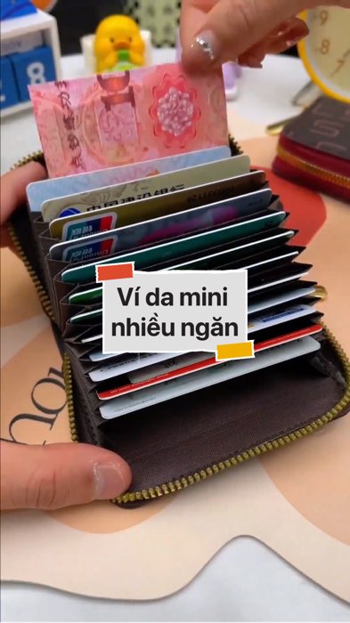 Ví da mini nhiều ngăn #VideohangThoiTrang#shopeestyle#ShopeeVideo#ShopeeCreator#LuotVuiMuaLien#KOLUyTin #diumi62