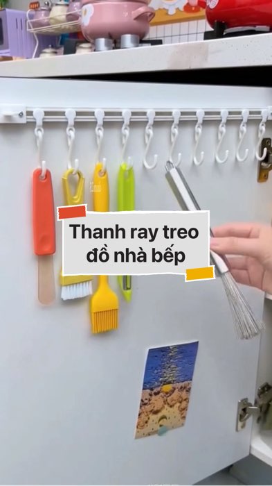 Thanh ray treo đồ nhà bếp #VideoHangGiaDung#shopeestyle#ShopeeVideo#ShopeeCreator #LuotVuiMuaLien #diumi203