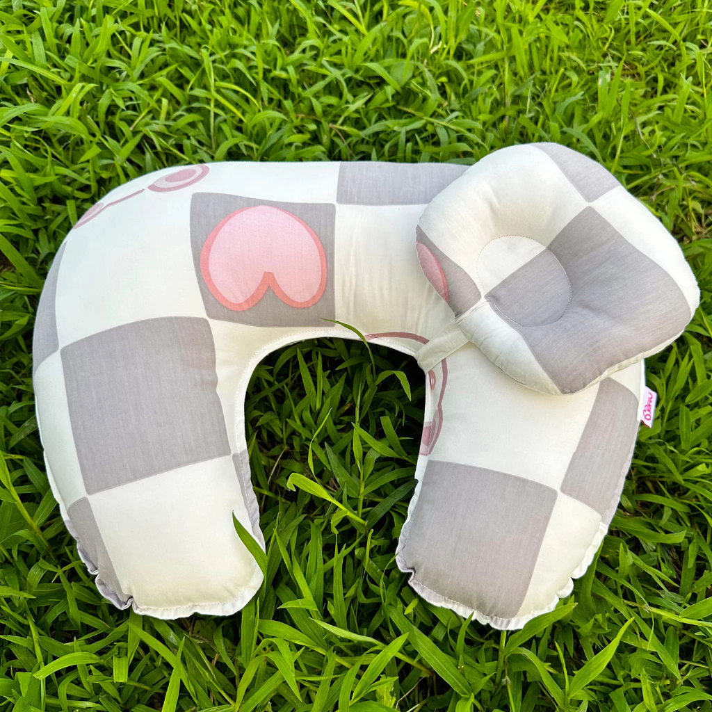 Gối cho con bú đa năng, gối bú đa năng, gối cho con bú, gối cho bé bú, Chất liệu Cotton Hàn mềm mịn