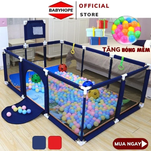 Quây bóng, nhà bóng cho bé hình lục giác, vuông , chữ nhật khung INOX TẶNG 10 BÓNG
