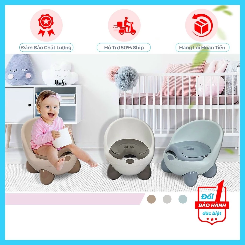 Bô Đi Vệ Sinh Cho Bé Cao Cấp Giúp Bé Tập Đi Vệ Sinh, Bô Gấu Hokori Có Ngăn Chứa Dễ Tháo Lắp