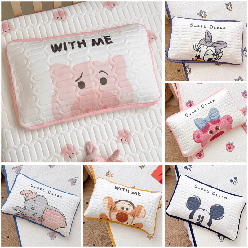 Gối điều hòa cho bé siêu xinh, gối cho bé chất liệu tencel cao cấp kích thước 30x50 kèm ruột gối