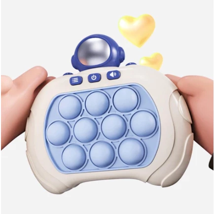 Máy Chơi Điện Tử Pop It,bopit Thế Hệ Mới Đồ Chơi Bóp Bóp Hình cua Có Nhạc có đèn