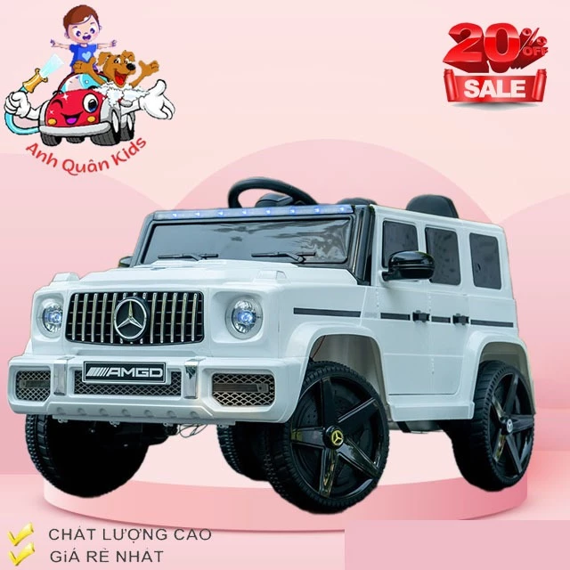 Xe ô tô điện trẻ em Mec XGD-2023 4 bánh 2 động cơ có điều khiển từ xa an toàn cho bé tải trọng 40kg