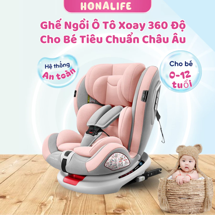 Ghế ngồi ô tô cho bé Honalife HONA159 - An toàn, thông minh, đồng hành cùng bé