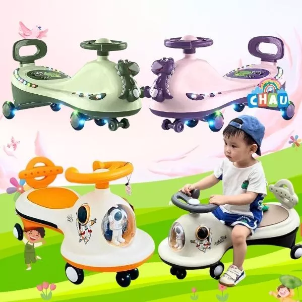 🔰𝑴𝒊𝒆̂̃𝒏 𝑺𝒊́𝒑🔰Xe lắc cho bé mẫu mới , Xe lắc chòi chân có nhạc và đèn cho bé từ 1-6 tuổi .XE LẮC