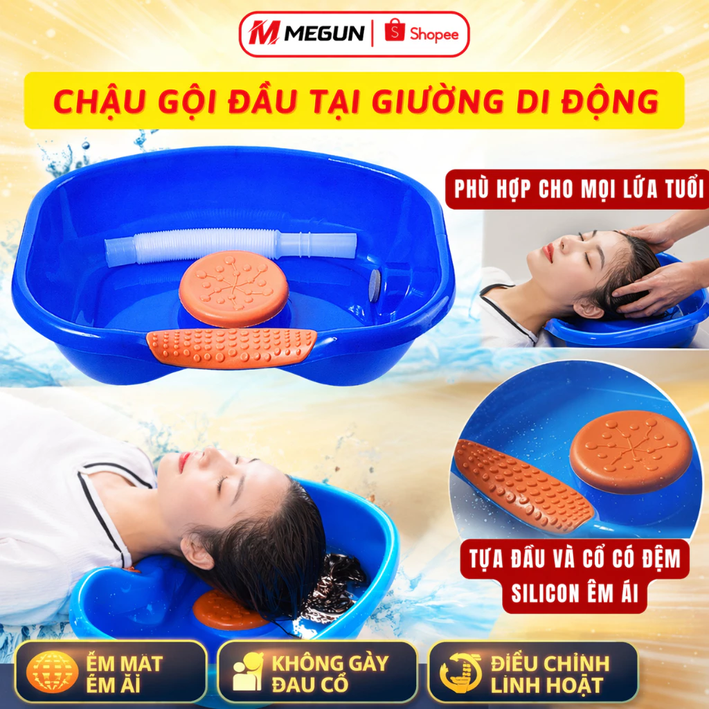 [THẺ TRÚNG THƯỞNG] Chậu Gội Đầu, Thau Gội Đầu Tại Giường Cho Bà Bầu rẻ Em, Người Bệnh, Chất Liệu Nhựa ABS Cao Cấp