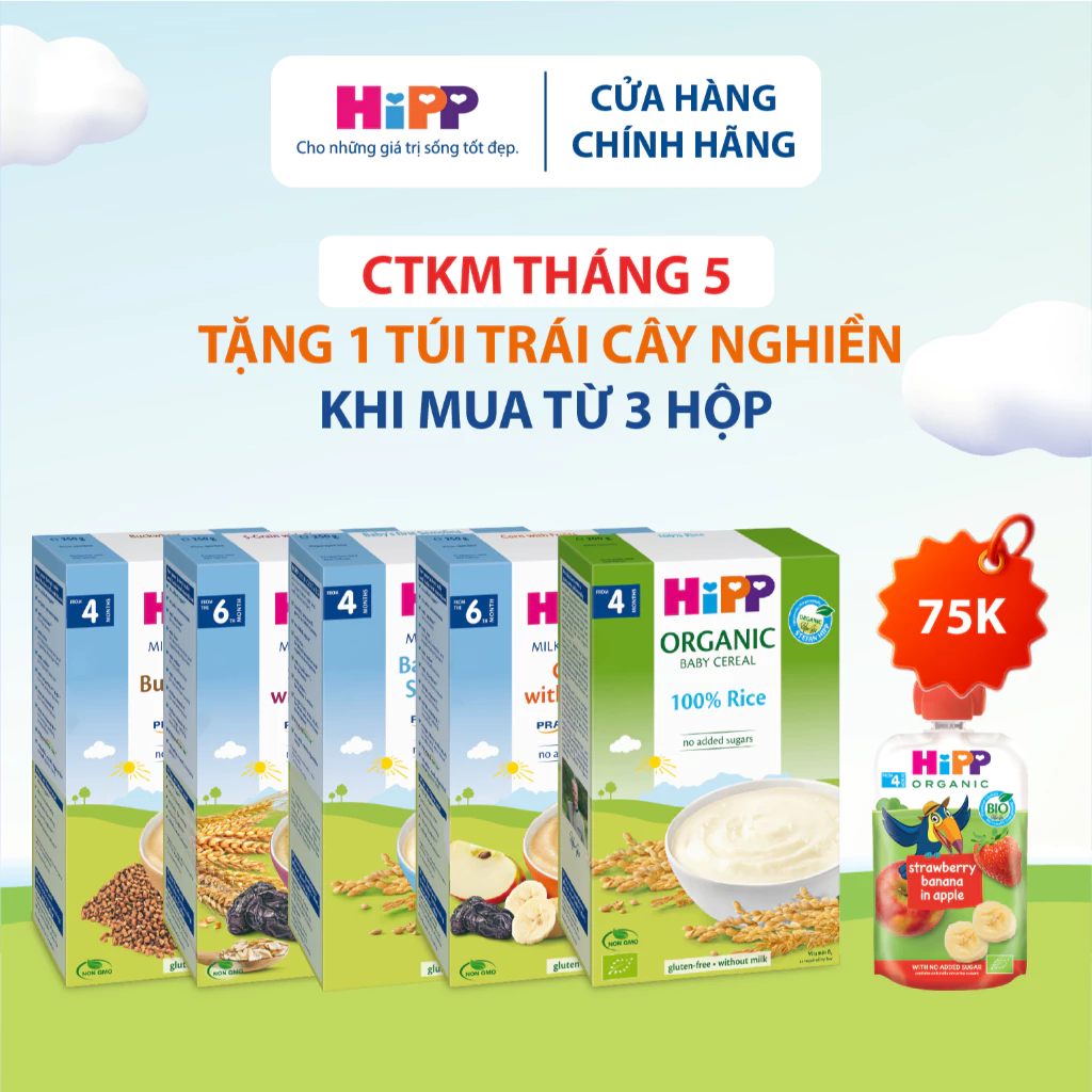 [KOL] Bột ăn dặm HiPP đủ vị, tiện lợi, dễ sử dụng