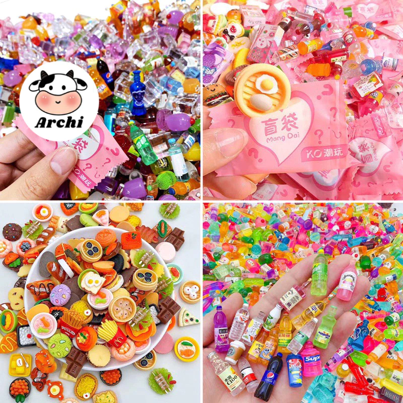 Combo 10 Kẹo charm túi mù đồ chơi ngẫu nhiên đồ cute giá rẻ quà tặng học sinh